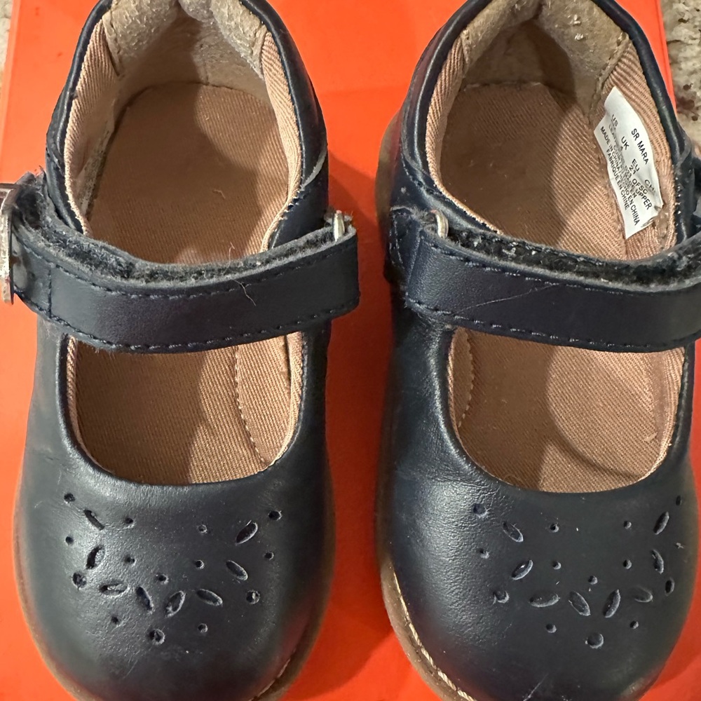 Stride Rite Navy Blue Mary Jane Shoes